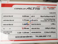 Cần bán Toyota Corolla altis 1.8G AT 2019 - Cần bán xe Toyota Corolla altis 1.8G AT năm sản xuất 2019, màu đen