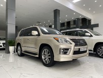 Bán xe oto Lexus LX 2015 - Cần bán xe Lexus LX570 sản xuất 2015 màu vàng nội thất Nâu, đăng ký tên công ty