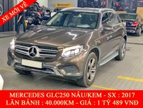 Cần bán xe Mercedes-Benz GLC-Class 2017 - Quốc Duy Auto - Bán xe Mercedes GLC250 nâu/kem 2017 siêu đẹp - Trả trước 550 triệu nhận xe