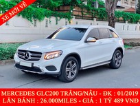 Mercedes-Benz GLC-Class 2019 - Quốc Duy Auto - bán xe Mercedes GLC200 trắng/nâu 2019 siêu mới - trả trước 550 triệu nhận xe