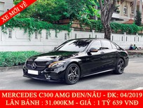 Mercedes-Benz C class 2019 - Quốc Duy Auto - Bán xe Mercedes C300 AMG đen/nâu 2019 siêu sang - trả trước 550 triệu nhận xe