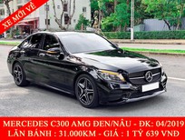 Bán xe oto Mercedes-Benz C class 2019 - Quốc Duy Auto - bán Mercedes C300 AMG đen/nâu 2019 siêu đẹp - trả trước 550 triệu nhận xe