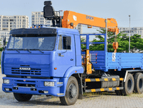 Cần bán xe Xe chuyên dùng Xe cẩu 2015 - Xe tải cẩu Kamaz 65117 (6x4), gắn cẩu Dinex 7 tấn