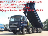 Bán xe oto Thaco AUMAN D300 2023 - Xe ben 4 chân Auman D300 2023 tải trọng 17 tấn thùng 14 khối 