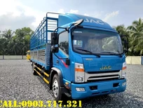 JAC N900 2023 - Bán xe tải Jac N900S thùng bạt tiêu chuẩn màu xanh ngọc giao ngay