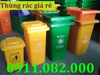 Bán xe oto Audi Audi khác 2024 -  Thùng rác nhựa giá tốt- thùng rác 120l 240l 660l màu xanh, cam giá rẻ tại miền tây- lh 0911082000