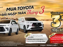 Toyota tung ưu đãi hấp dẫn cho khách mua xe trong tháng 3