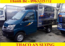 Thaco TOWNER 2017 - Cần bán xe Towner 990 tải 990kg, thùng kín màu xanh đời 2017, chỉ từ 80trieu