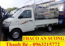 Thaco TOWNER 2017 - Xe tải Trường Hải Towner 990 thùng mui bạt tải 990kg đời 2017, màu trắng, chỉ từ 80tr