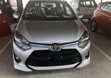 Bán Toyota Wigo 1.2MT màu bạc, xe nhập, bán trả góp 85%, thanh toán 100Tr nhận xe