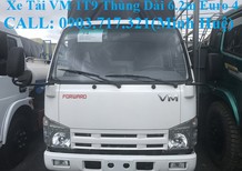 Xe tải 1,5 tấn - dưới 2,5 tấn 2019 - Bán xe tải Isuzu Vĩnh Phát 1T9 thùng bạt dài 6m2, giao xe ngay kèm quà tặng hấp dẫn