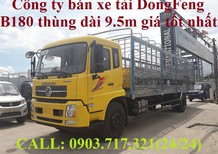 Công ty bán xe tải DongFeng 8 tấn B180 thùng dài 9m5, xe tải DongFeng thùng 9m5