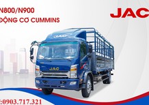 Xe tải 5 tấn - dưới 10 tấn 2022 - Bán xe tải Jac N900 thùng mui bạt giá rẻ 
