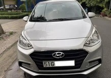 Hyundai i10 sedan 1.2AT 2019 - Bán Hyundai i10 sedan 1.2AT 2019, màu bạc, xe nhập, 299 triệu