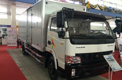 Veam Rabbit  VT650 2015 - Công ty bán xe tải Veam 6T5 6.5 tấn máy Nissan VT650 thùng bạt dài 6m1 - Veam 6t5 thùng mui bạt