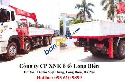 Xe chuyên dùng Xe cẩu 2017 - Bán xe tải 5 chân gắn cẩu tự hành 7 tấn, sản xuất năm 2017, màu trắng, nhập khẩu