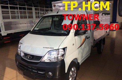 Thaco TOWNER 950A 2016 - TP. HCM Thaco Towner 990 990 KG, màu trắng thùng kín tôn kẽm