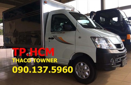 Thaco TOWNER 950A 2016 - TP. HCM Towner 990 990 kg, màu trắng thùng kín inox430