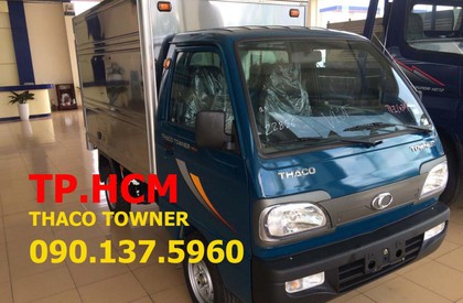 Thaco TOWNER 750A 2016 - TP. HCM Thaco Towner 800 900 kg, màu xanh lục, giá cạnh tranh thùng kín nhôm