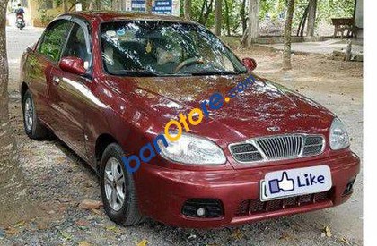 Daewoo Lanos   MT 2003 - Bán Daewoo Lanos MT sản xuất năm 2003, màu đỏ