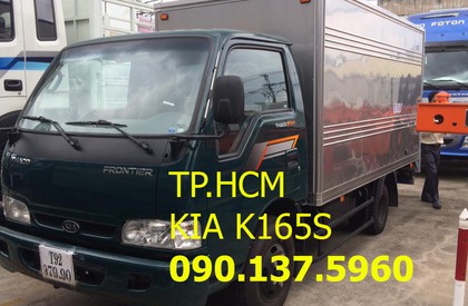 Kia K165 2t4 2017 - TP. HCM Kia K165 2t4 tấn, màu trắng giá cạnh tranh thùng kín tôn đen