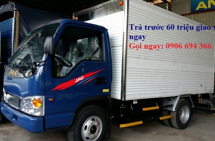 800kg 2017 - Bán xe tải JAC 2 tấn 4, Jac 2.4 tấn thùng bạt giá rẻ hỗ trợ trả góp lai suất thấp