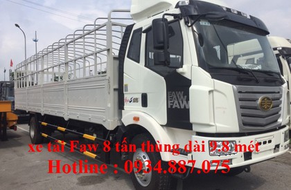 Howo La Dalat 2018 - Bán xe tải Faw 8 tấn nhập khẩu, thùng dài 9.8 mét – xe tải faw 8 tấn (8T), thùng dài 9.8m