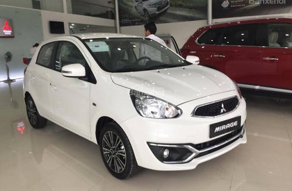 Mitsubishi Mirage 2017 - Bán xe Mitsubishi Mirage tại Đà Nẵng, màu trắng, nhập khẩu, hỗ trợ vay đến 80 %