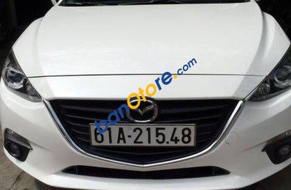 Mazda 3   AT 2015 - Cần bán Mazda 3 AT năm 2015, màu trắng đã đi 20000 km, giá chỉ 596 triệu