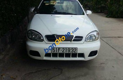 Daewoo Lanos  MT 2003 - Cần bán gấp Daewoo Lanos MT năm 2003, màu trắng