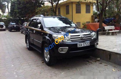 Toyota Fortuner   AT 2009 - Bán Toyota Fortuner AT sản xuất 2009, màu đen, 632 triệu