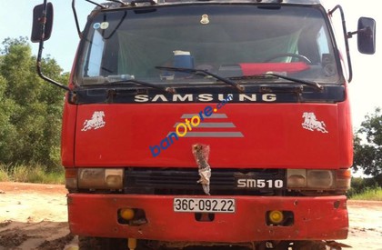 Xe tải Trên 10 tấn 1995 - Bán xe ben Samsung 15 tấn sản xuất 1995, màu đỏ, nhập khẩu
