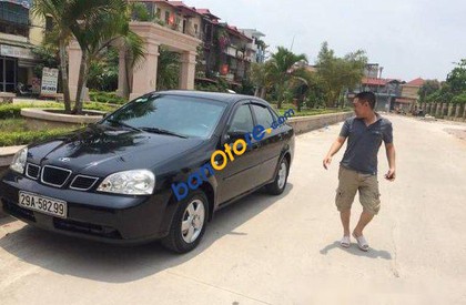 Daewoo Lacetti MT 2007 - Bán Daewoo Lacetti MT sản xuất 2007, màu đen, giá tốt