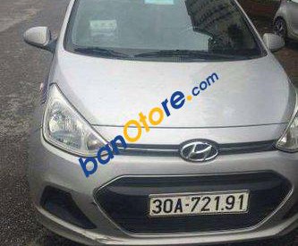 Hyundai Grand i10   MT 2015 - Cần bán Hyundai Grand i10 MT sản xuất 2015, màu bạc