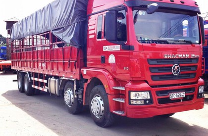 Xe tải Trên10tấn 2015 - Xe tải thùng Shacman 4 Chân nhập khẩu 2017 tải trọng cao 17 tấn 970kg