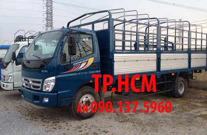 Thaco OLLIN 700B 2017 - TP. HCM Thaco Ollin 700B 7 tấn, màu trắng thùng kín tôn đen