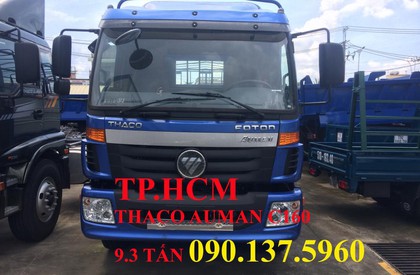 Thaco AUMAN C160 2017 - TP. HCM Thaco Auman C160 9.3 tấn thùng mui bạt inox304 