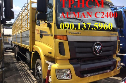 Thaco AUMAN C2400 2017 - TP. HCM Thaco Auman C2400 14 tấn mới, thùng mui bạt tôn lạnh 