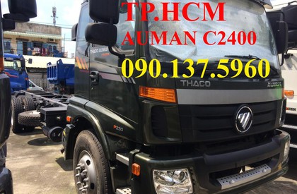 Thaco AUMAN C2400 2017 - TP. HCM Thaco Auman C2400 14 tấn thùng kín inox430, màu xanh