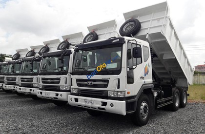 Xe tải 10000kg 2014 - Bán xe Ben Daewoo, màu trắng