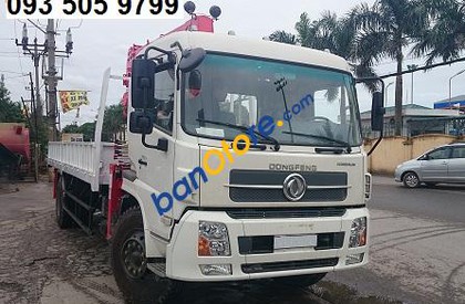 Xe chuyên dùng Xe cẩu 2018 - Xe tải Dongfeng gắn cẩu tự hành 5 tấn, năm 2018, màu trắng