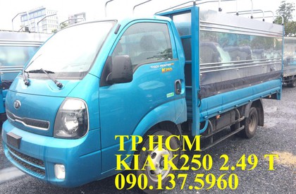 Thaco Kia K250 2018 - TP. HCM - Thaco Kia K250 mới, tải trọng 2.4 tấn, thùng kín inox304