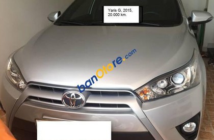 Toyota Yaris   G 2015 - Cần bán Toyota Yaris G sản xuất 2015, màu bạc