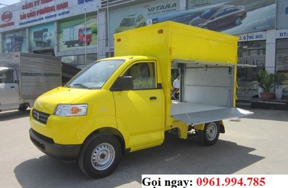 Suzuki Super Carry Pro 2018 - Đại lí xe tải Suzuki Kiên Giang chuyên kinh doanh xe tải thùng kín 630 kg - Trả góp 80% + Giá tốt 2018