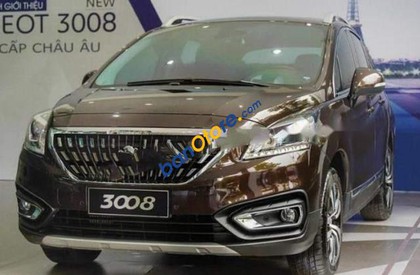 Peugeot 3008 1.6AT 2017 - Bán Peugeot 3008 1.6AT năm 2017, màu nâu, nhập khẩu giá tốt