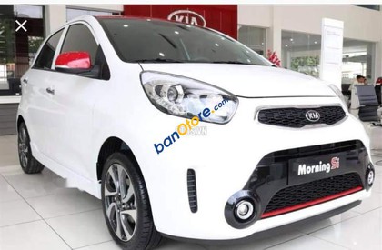 Kia Morning   1.25 AT 2018 - Cần bán xe Kia Morning 1.25 AT sản xuất 2018, màu trắng như mới, giá chỉ 395 triệu