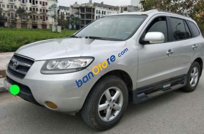 Hyundai Santa Fe   2009 - Cần bán lại xe Hyundai Santa Fe năm 2009, màu bạc, nhập khẩu Hàn Quốc 