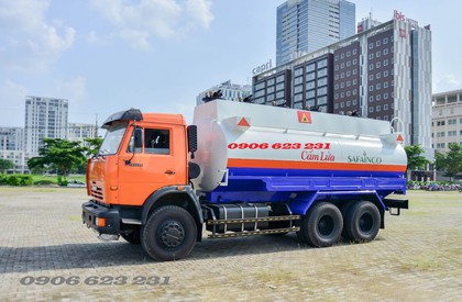 CMC VB750 2016 - Bán xe bồn xăng dầu Kamaz 18m3, Kamaz xăng dầu 3 chân nhập khẩu giá tốt