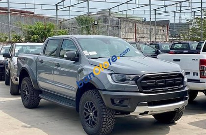 Ford Ranger Raptor 2021 - Cần bán Ford Ranger Raptor Biturbo năm 2021, màu xám, xe nhập