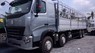Xe tải Trên10tấn 2015 - Bán xe tải Howo 4 chân 18 tấn nhập khẩu đời 2015 giao xe ngay 